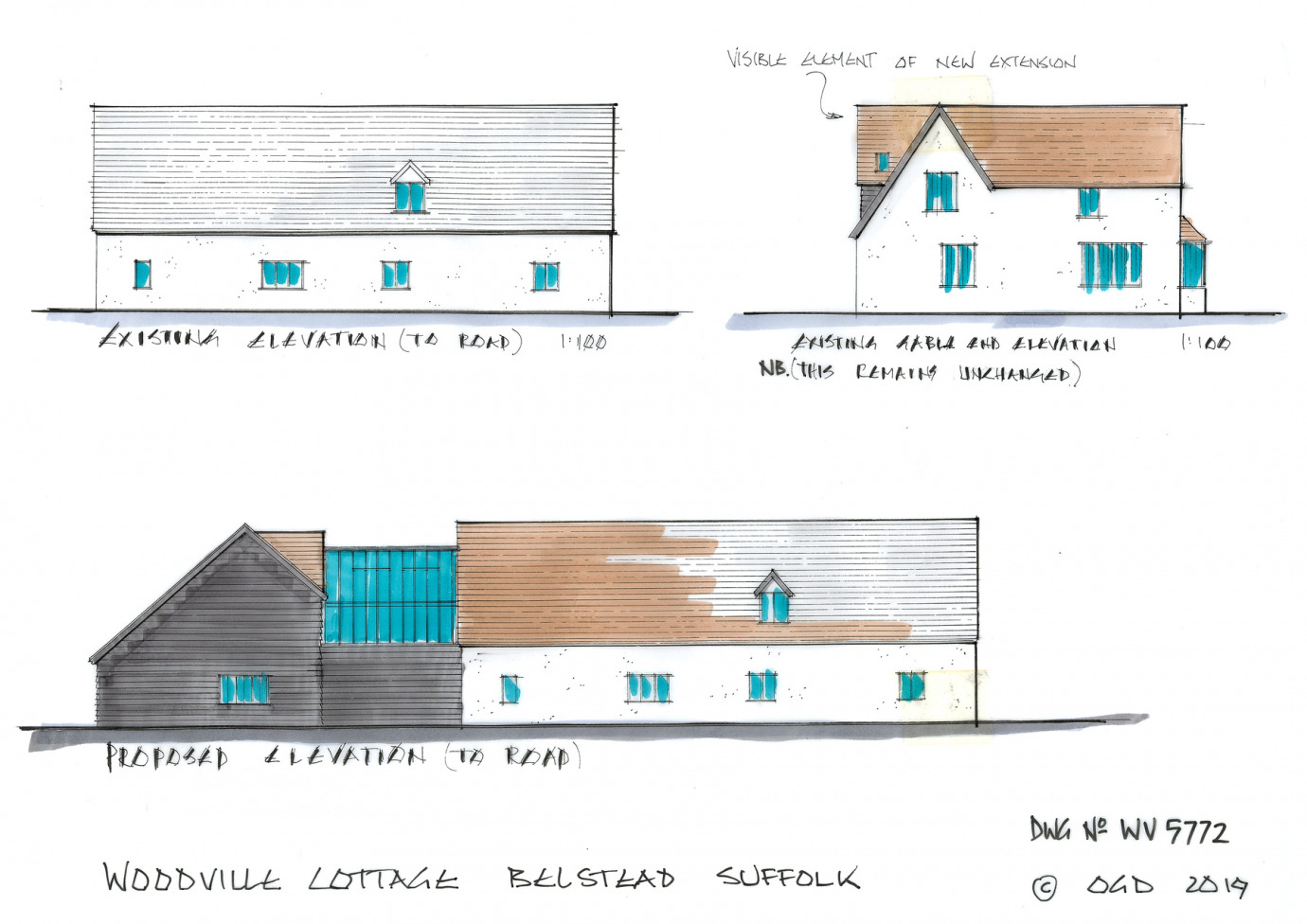 Elevations to a Cambridgeshire Cottage